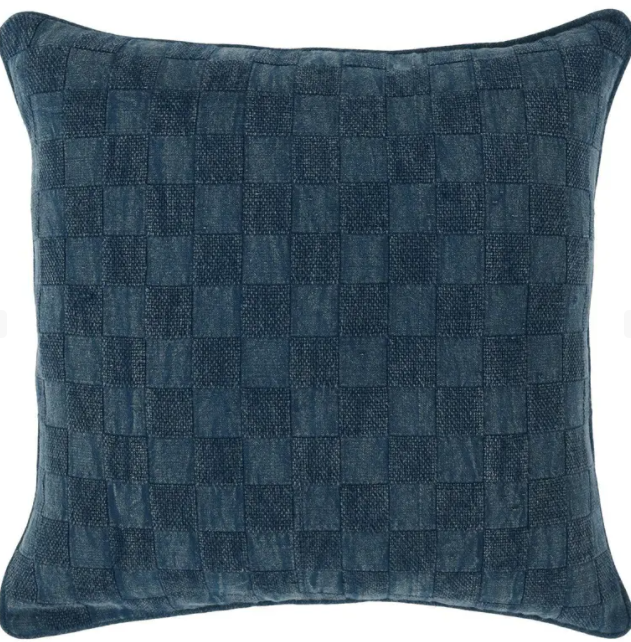 Rein Nightfall Blue Pillow 22x22in