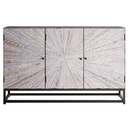 Astral Plains Grey Wash 3 Door Accent Cabinet