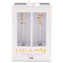 Mr & Mrs Champagne Glass Set