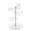 Pirouette Organizer Clear/ Nickel