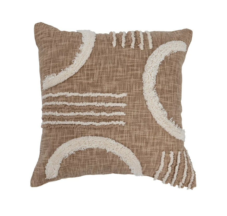Geometric Tufted Pillow 20in
