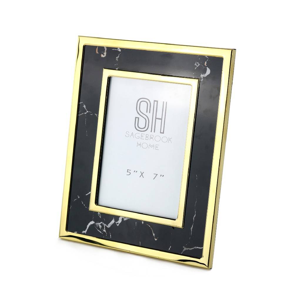 Black Marble Look Photo Frame 5x7in