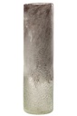 Grey Scavo Glass Vase  16in
