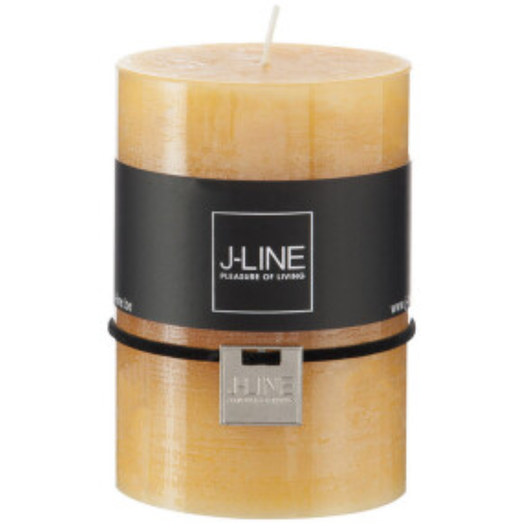 Honey Pillar Candle 4in
