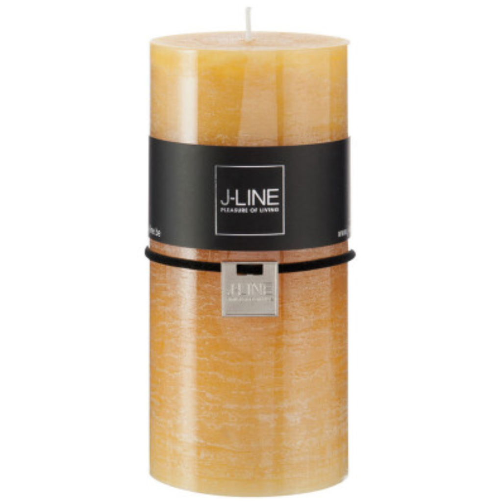 Honey Pillar Candle 6in