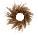 Faux Pampas Grass Wreath Blush 28in