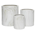 Marble Ceramic Planter 9in