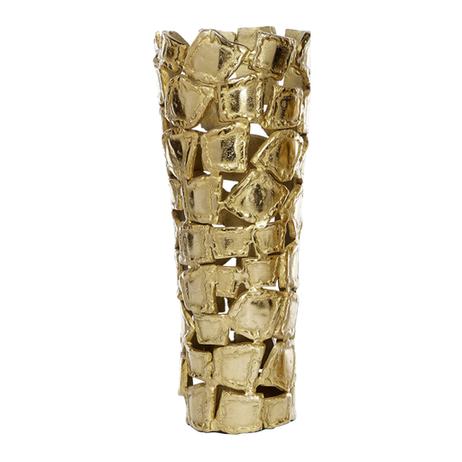 [165862-TT] Gold Decorative Vase 20in