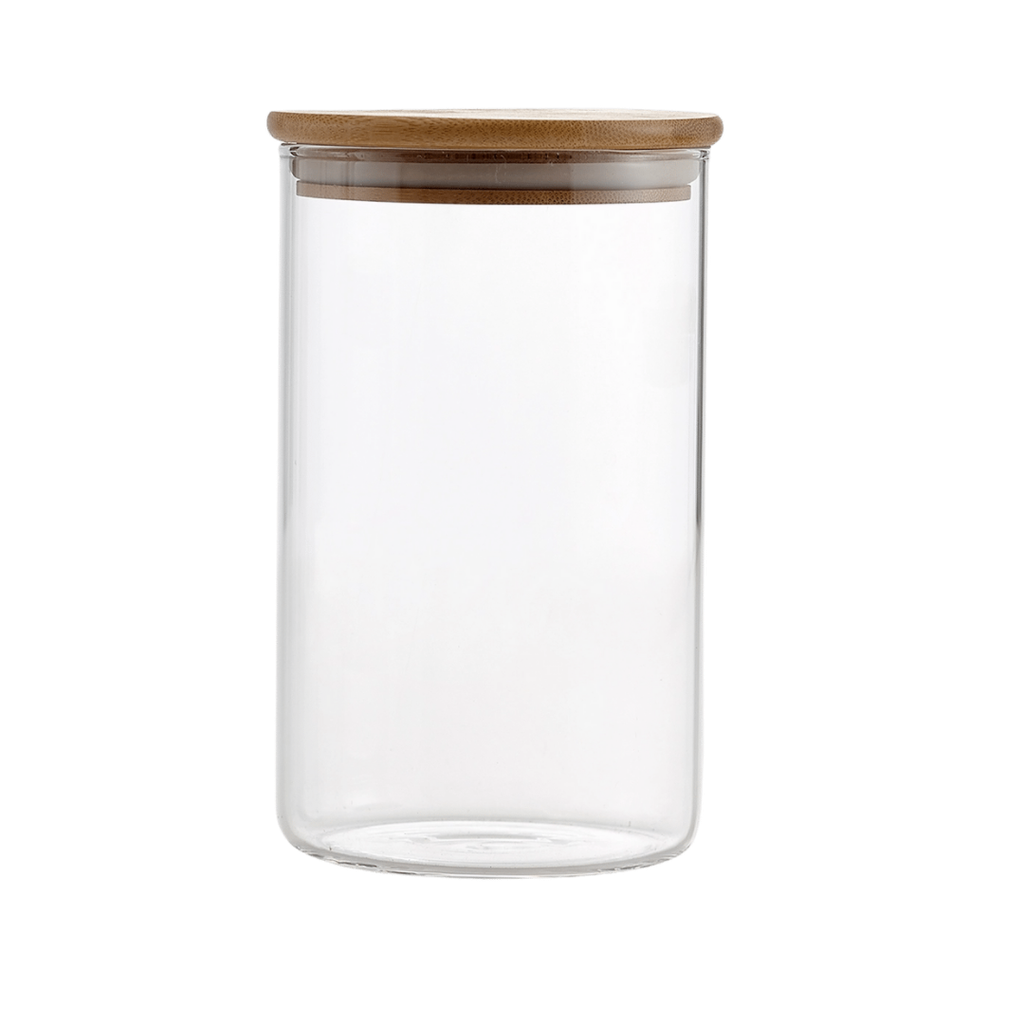 Borosilicate Glass Jar with Bamboo Lid 35.2oz