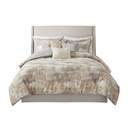 Beacon Comforter Queen Set Grey 7 pc