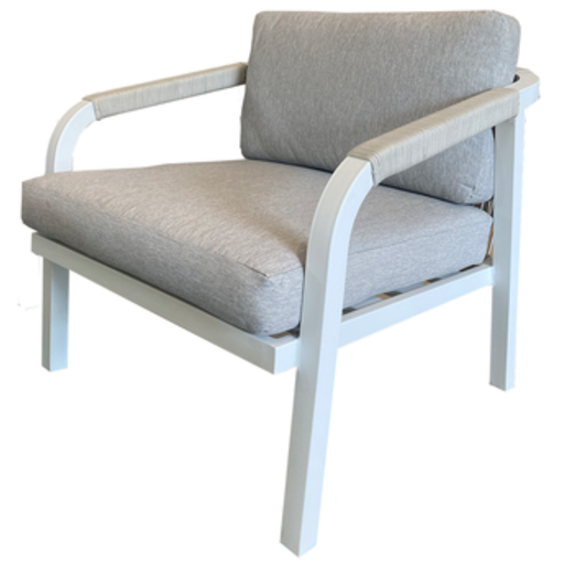 [166714-TT] Cannes Lounge Chair White