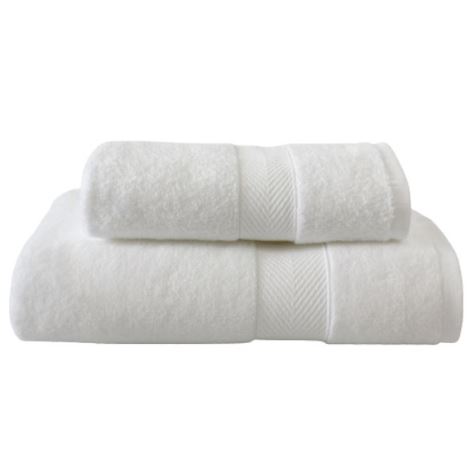 [166975-TT] Ankara Hand Towel White