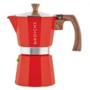 Grosche Stovetop Espresso Coffe Maker Milano Red 6 Cup