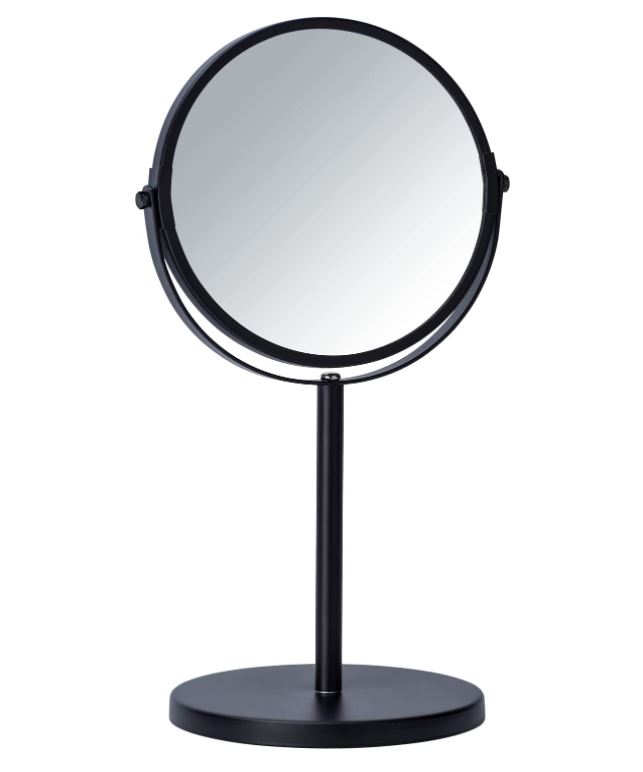 Assisi Standing Cosmetic Mirror Black