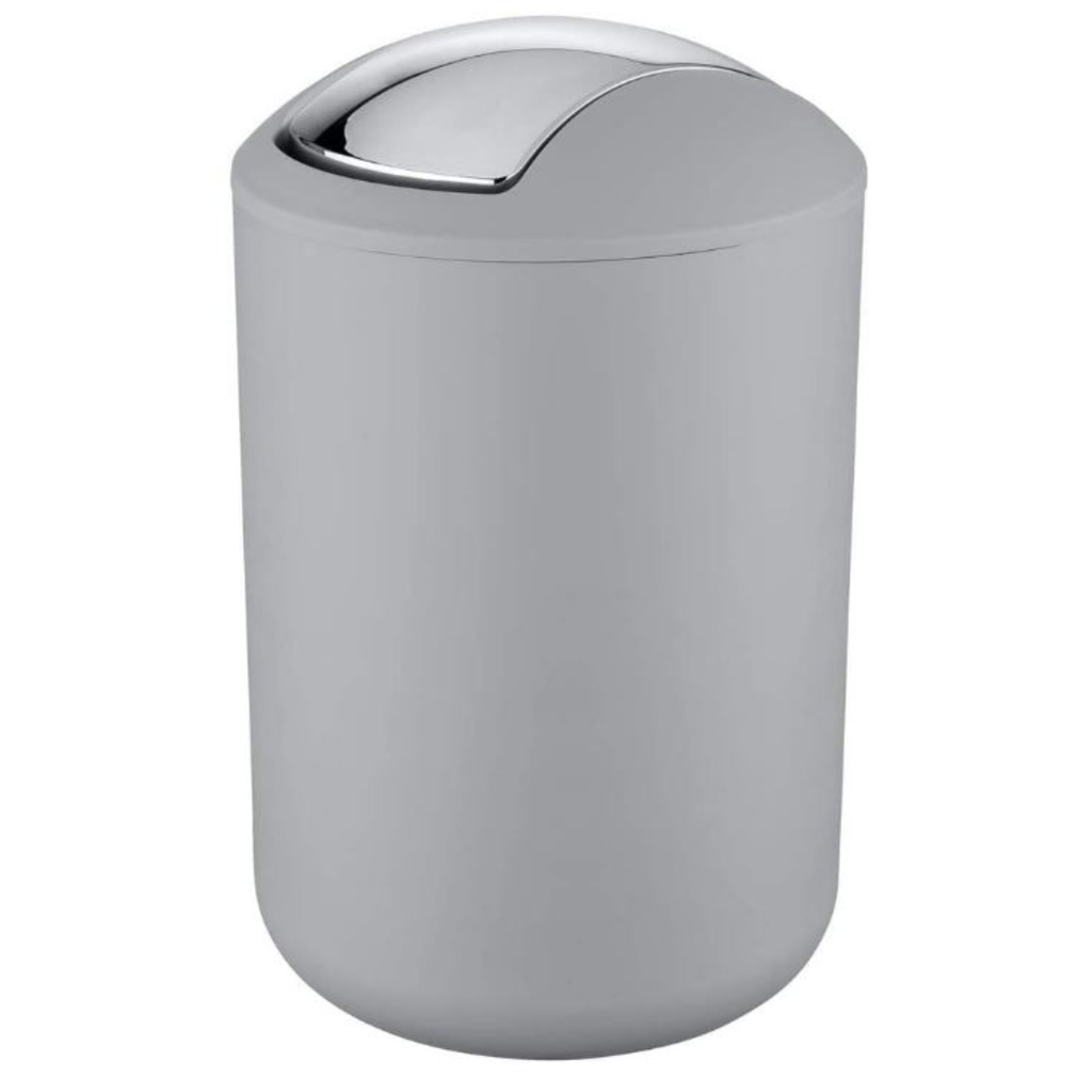 Brasil Swing Cover Bin 6L Grey