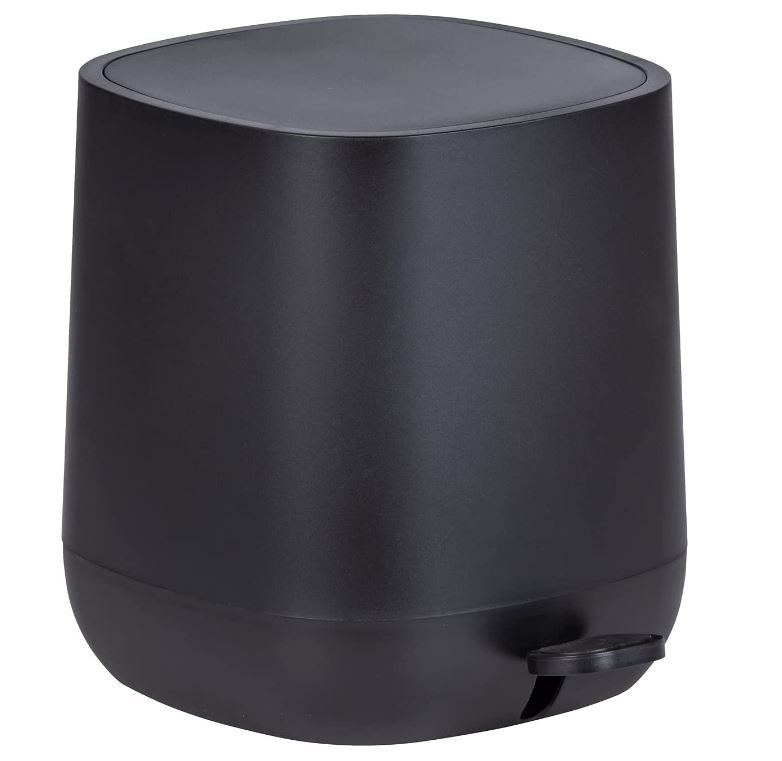 Davos Black Matte Pedal Bin 5 Litre
