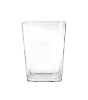 Elements Ice Acrylic Waste Basket Clear