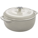 Lodge Enameled Dutch Oven Oyster 6QT