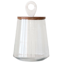 Round Glass Storage Jar 7in