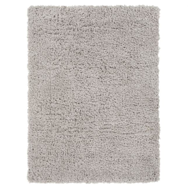 Angora Grey Shag Rug 5x7