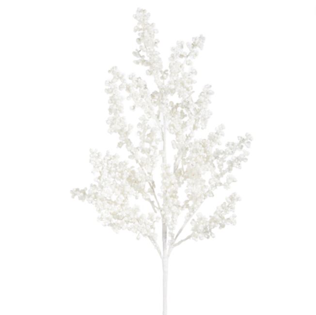 Snowy White Berry Spray 29in
