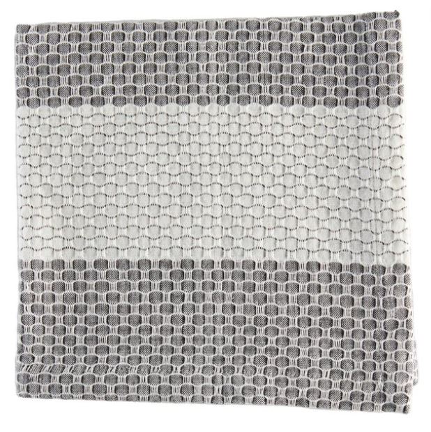 Wavy Lines Black Napkin
