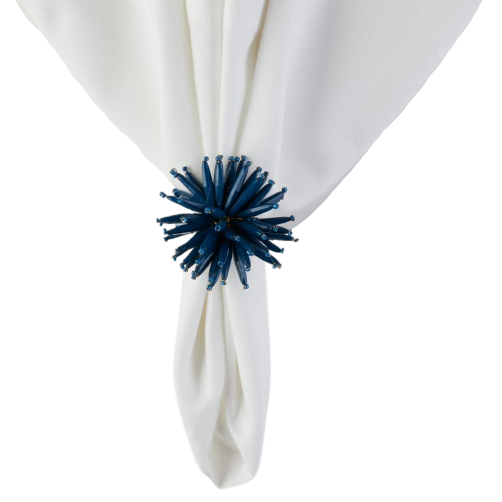 Spike Blue Napkin Ring