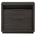 Oxford Two Drawer Nightstand Basalt Grey
