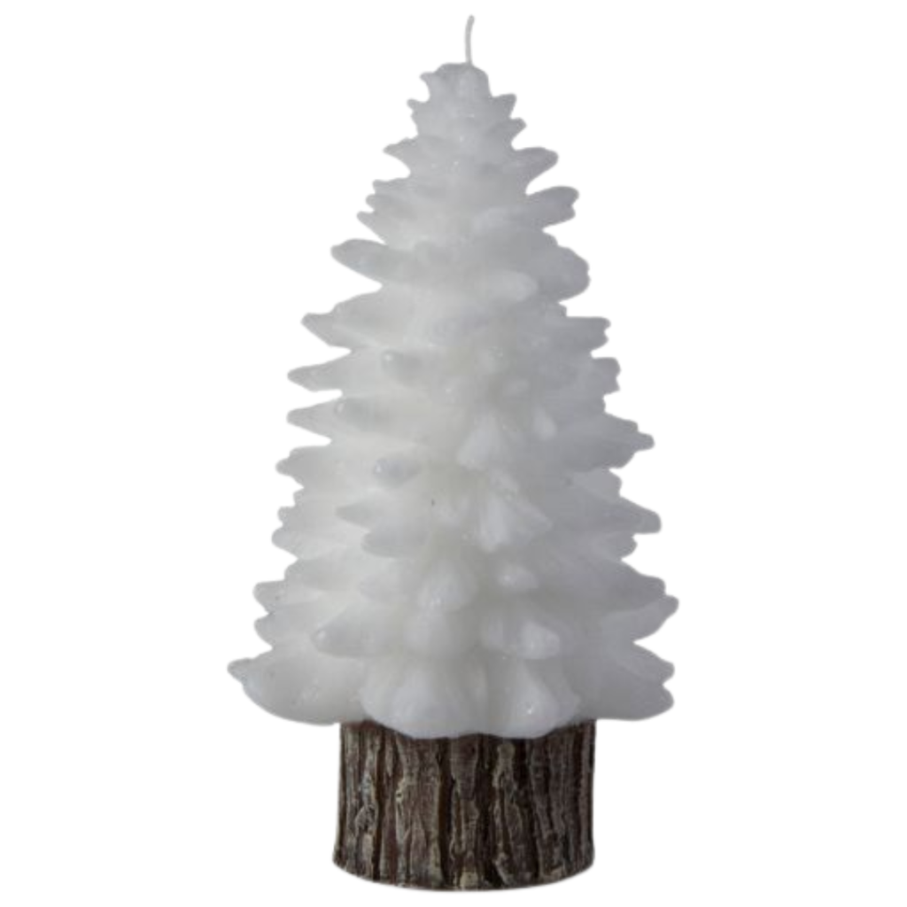 Spruce Rustic Tree Candle Lg