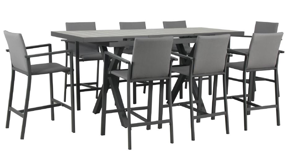 Playa Bar Chair - Gunmetal