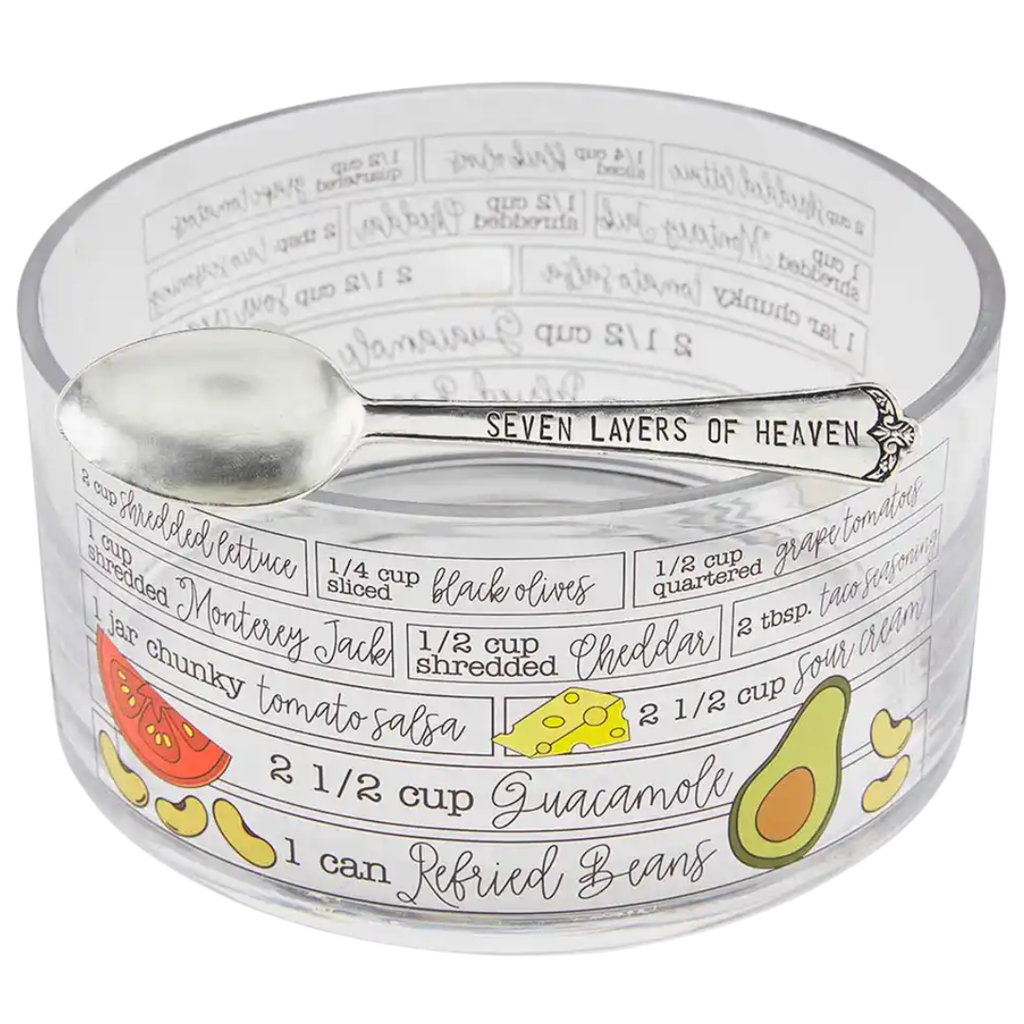 Glass 7 Layer Dip Bowl Set