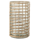 Violet Glass Hurricane Large