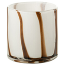 Striped Glass Hurricane 5in
