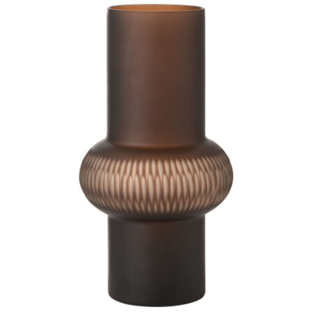 Brown Glass Vase 14in