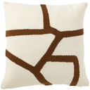 Brown Striped Pillow 17in
