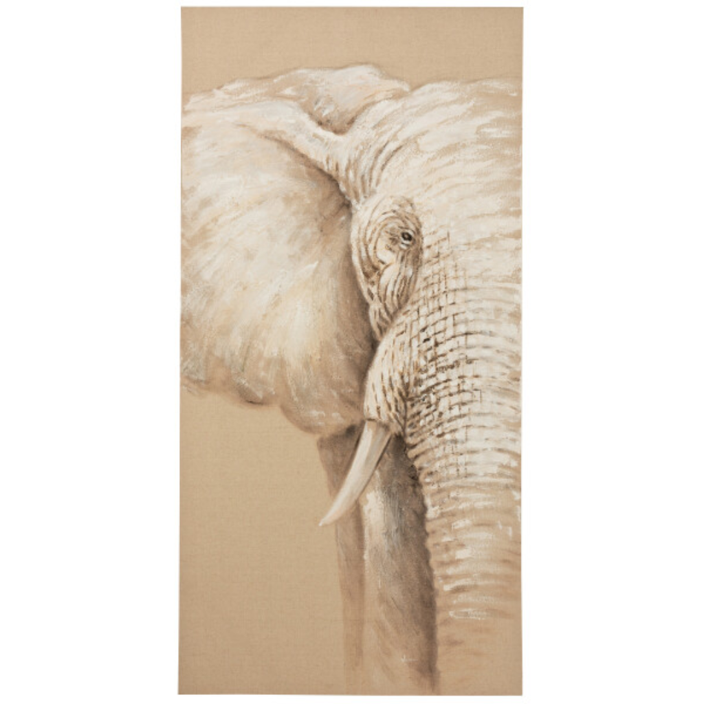Elephant On Canvas 28x56in