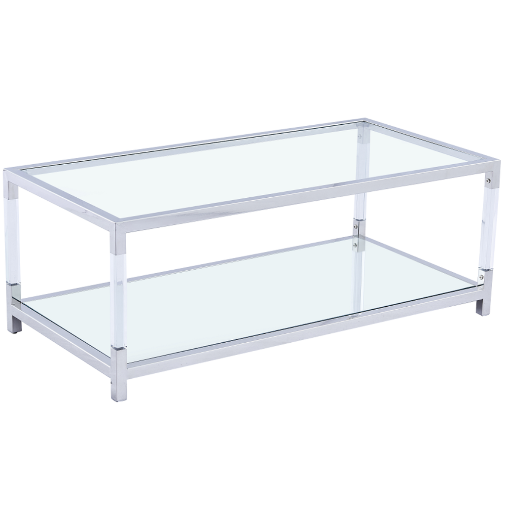 Acrylic and Glass Coffee Table