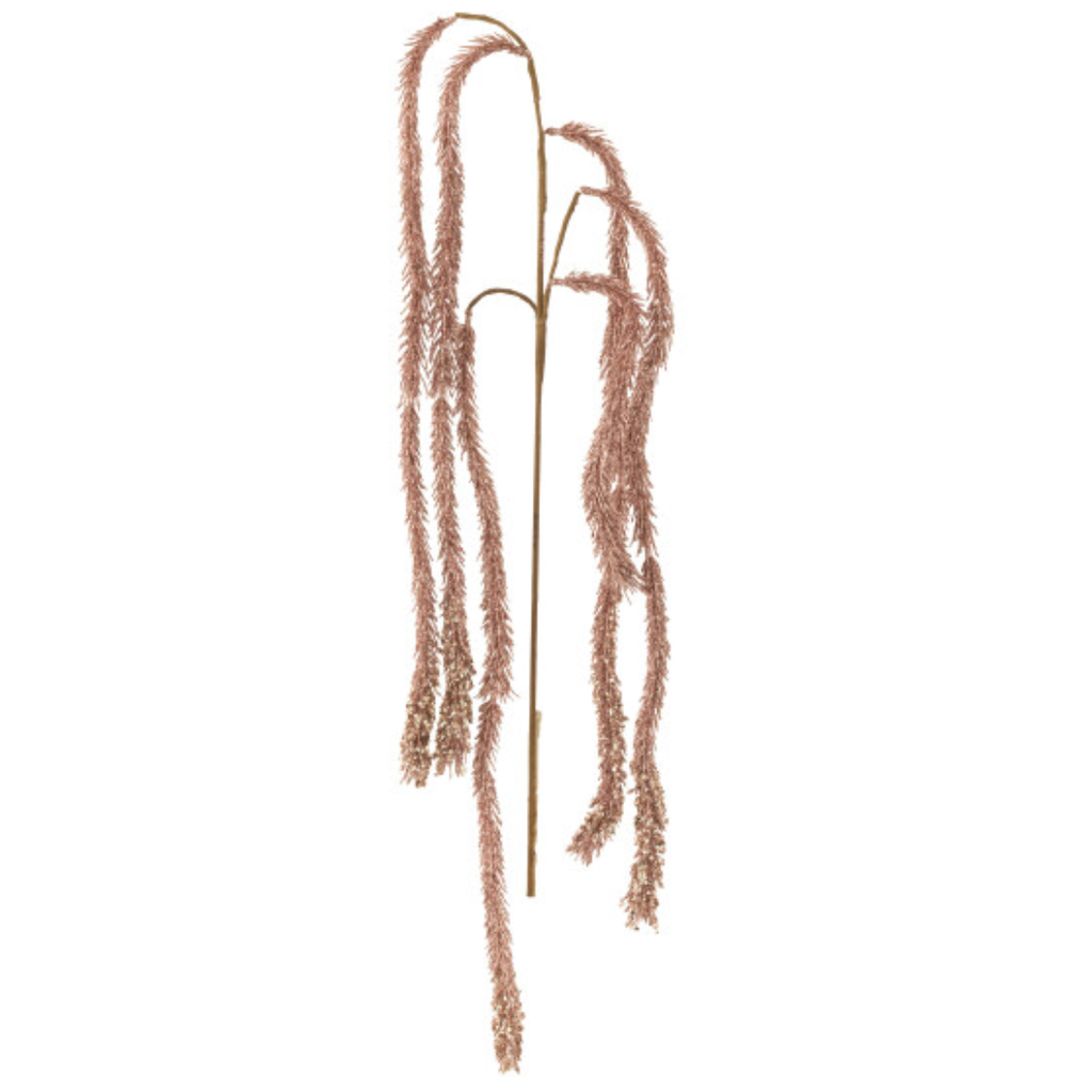 Glittered Weeping Branch Pink 24in