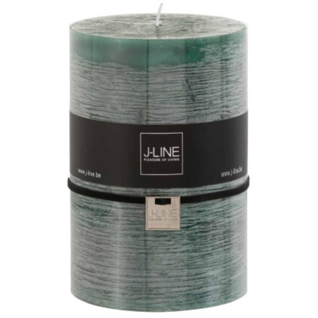 Spruce Green Pillar Candle 4x6in