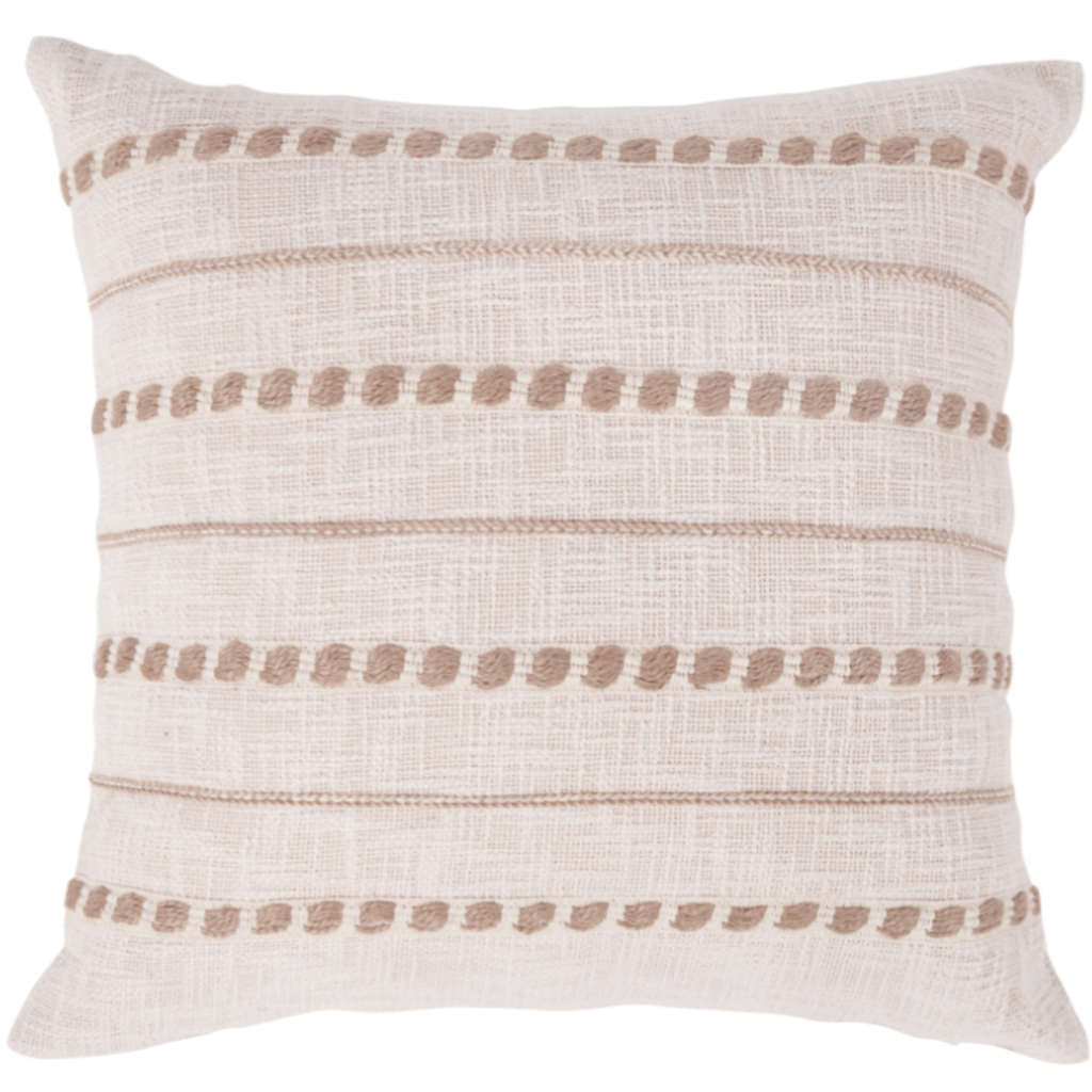 ML Lago Ivory/Natural Pillow  22in
