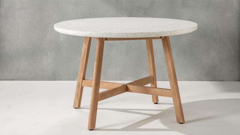 Bali Round Table with Stone Top 59"