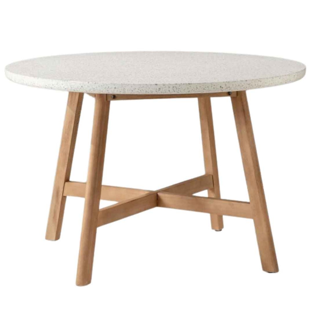 Bali Round Table with Terrazzo Top 59in