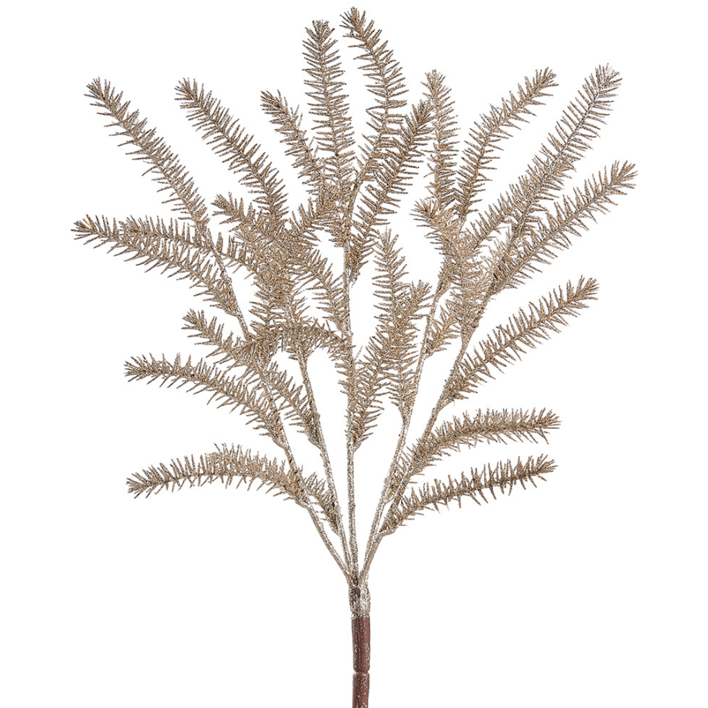 Glittered Pine Bush 19in