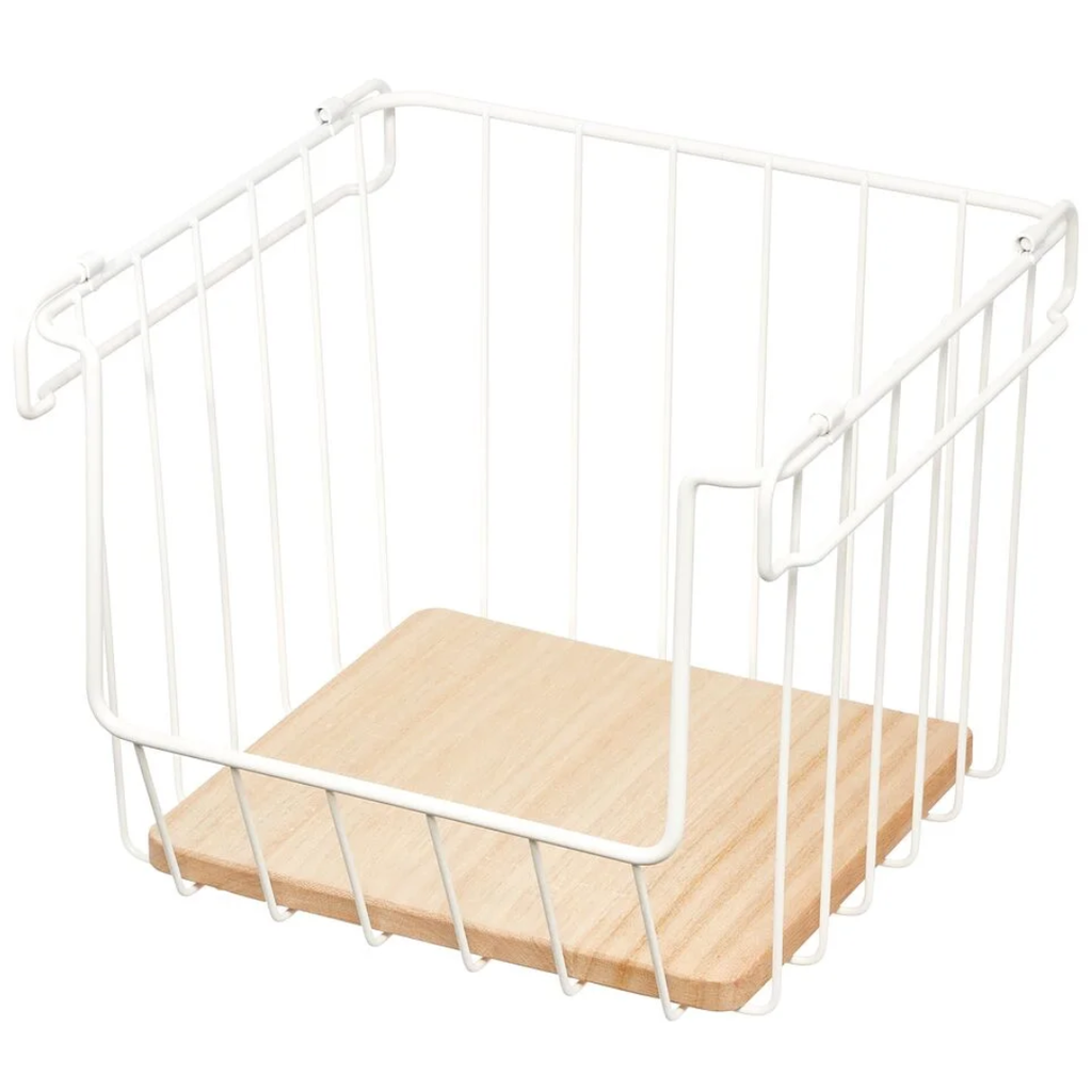 Wire Pantry Basket White 10in