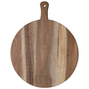 Suar Wood Cheese/Cutting Board w/ Handle, Natural 24"L x 19"W
