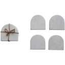 Arched Marble Coasters Set of 4