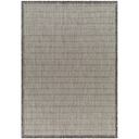 Ravello Black Ivory Indoor Outdoor Rug 5x7