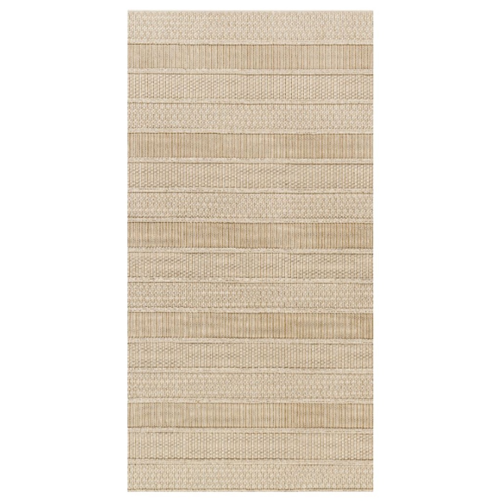 Rockport Tan Indoor Outdoor Rug 3ft x 7ft