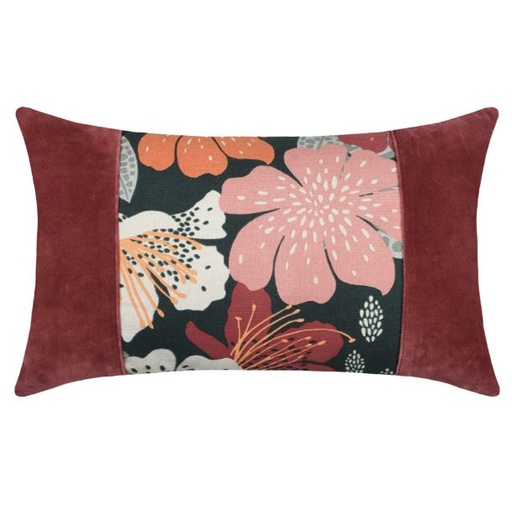 [168844-TT] Ivanna Multicolored Pillow 12x20in