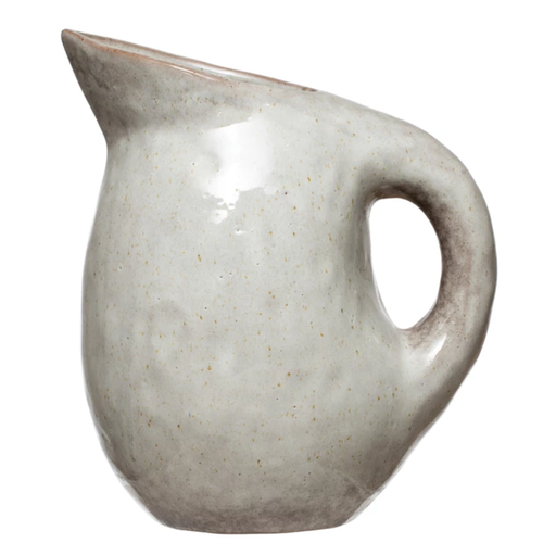 [168478-TT] Natural Stoneware Pitcher 9in